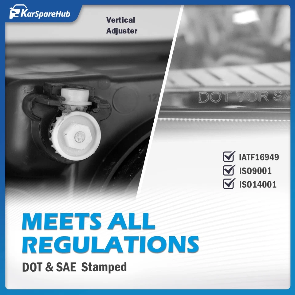 Headlights For 2011-2015 Chevy Cruze Chrome Headlamps W/bulbs Left+Right Pair Foto 3 de 4