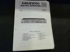 Manuale di servizio originale schema elettrico Grundig V 7000