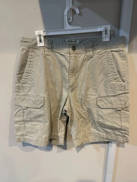 Men's Beige Columbia Cargo Shorts Size 34 #NLN11