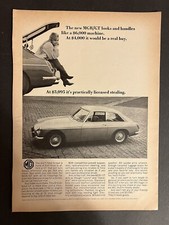 Vtg 1966 British Motor Corp/Hambro, Inc. MGB/GT Auto Ad