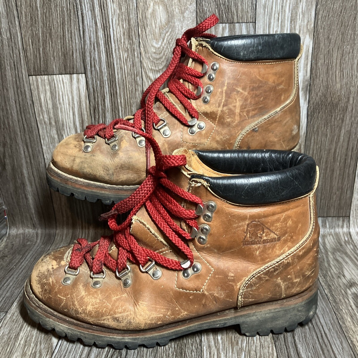 ビンテージ ROCKY BOOTS トレッキングブーツ 茶 ブラウン メンズ 27cmくらい Z874 s-l1200.jpg