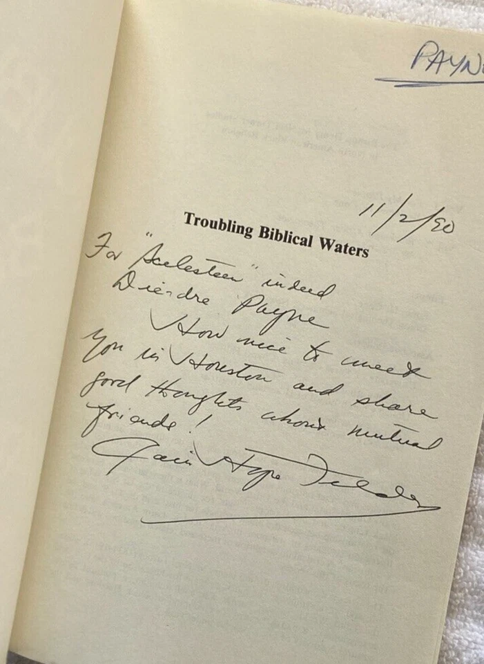 CAIN HOPE FELDER Troubling Biblical Waters: Race, Class, Family 1stEd SIGNED! Foto 3 de 4