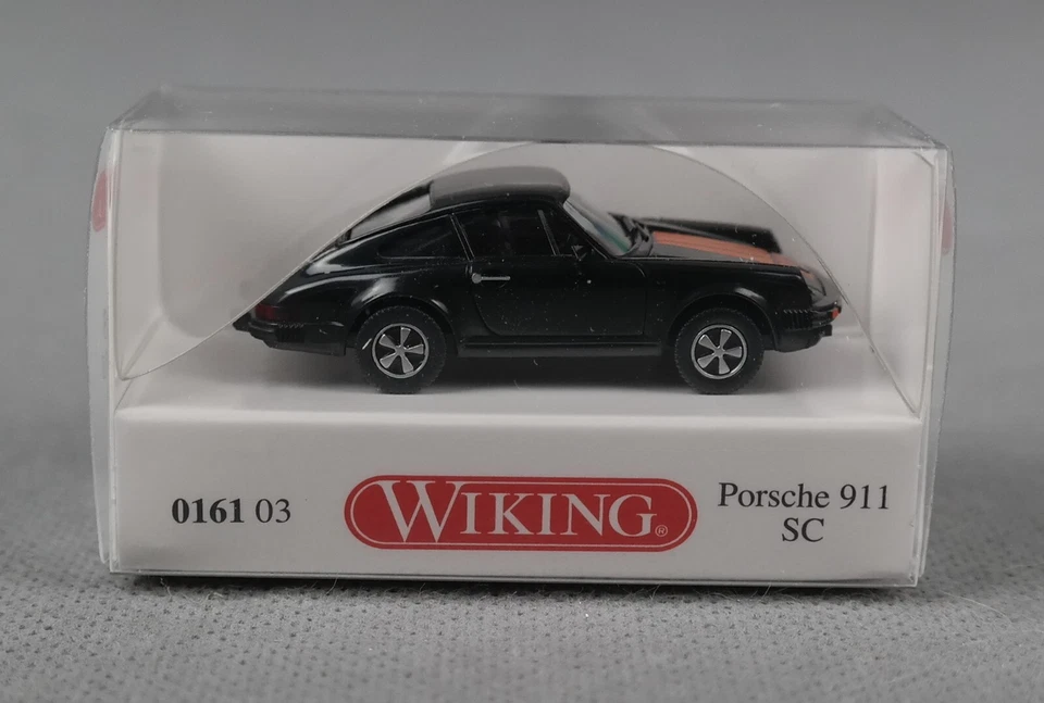 WIKING 016103/0161 03 H0,1:87 Porsche 911 SC - schwarz - NEUHEIT 2024!