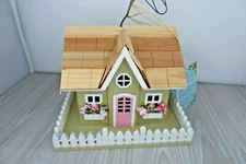 Home Bazaar  Snug Harbor Cottage Birdhouse, Green