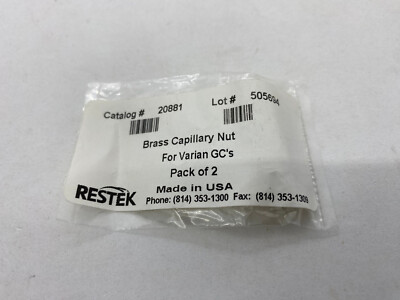 Restek 20881 Messing Kapillarsäulenmutter Varian GC PK2
