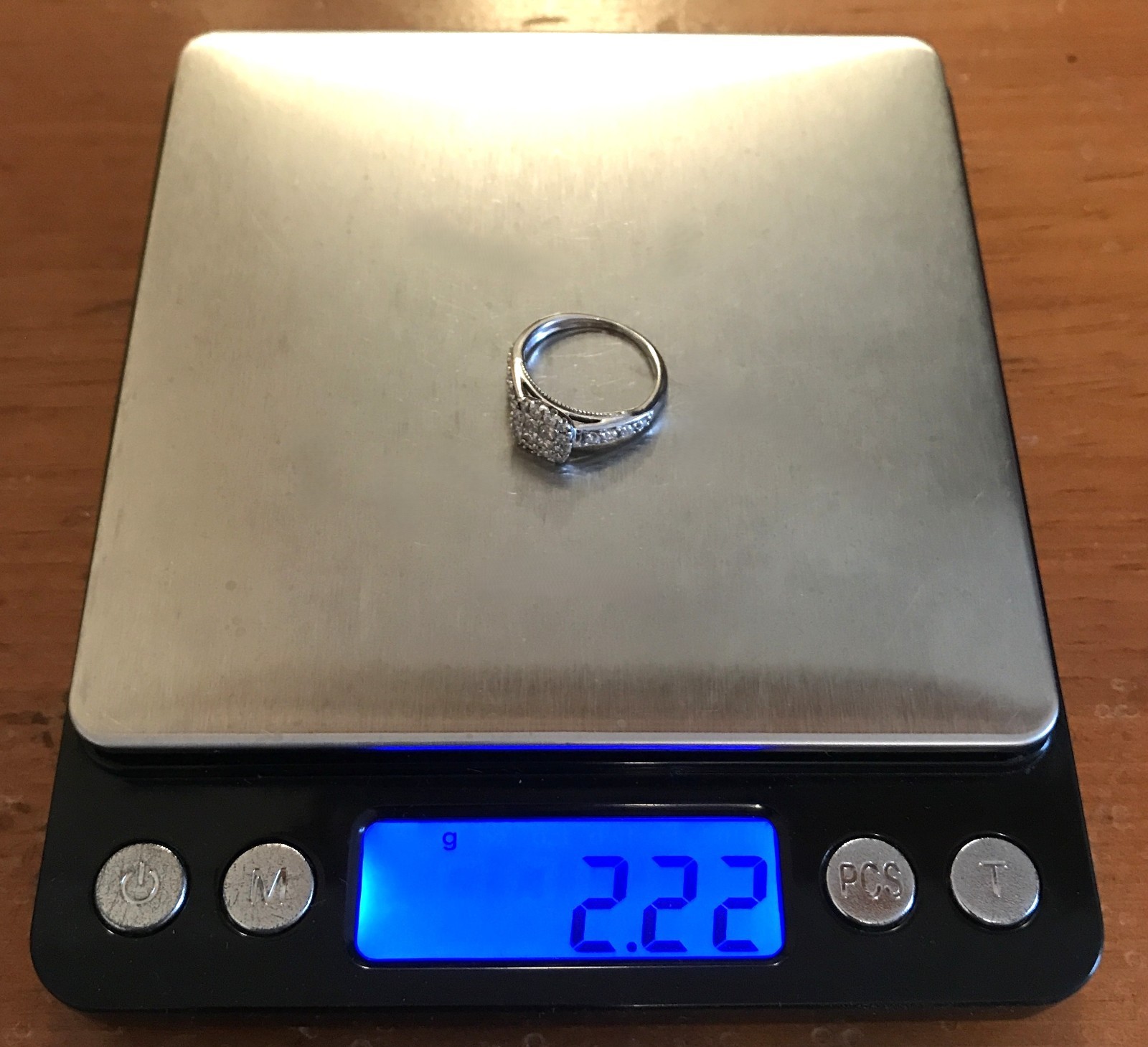 10K Solid Gold NATURAL Diamond Ring - image 9