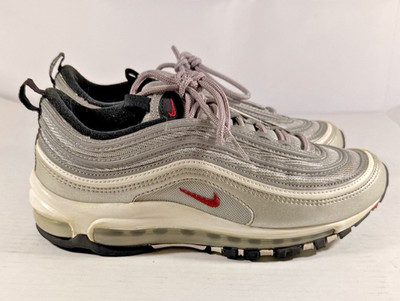 Nike Air Max 97 OG QS Silver Bullet Metallic Silver/Red Low Top 885691-001
