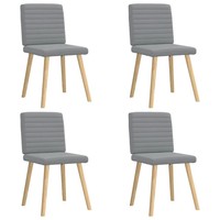 EsszimmerstüHle 4Er Set Hellgrau Stoff PolsterstüHle FüR Esszimmer KüChe
