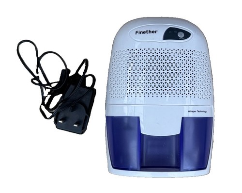 Finether 600ml Mini Portable Compact Air Dehumidifier for Damp USED