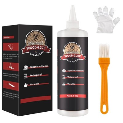 Wood Glue, Strongest Glue for Woodworking, Waterproof Clear Wood Glue for Fur...