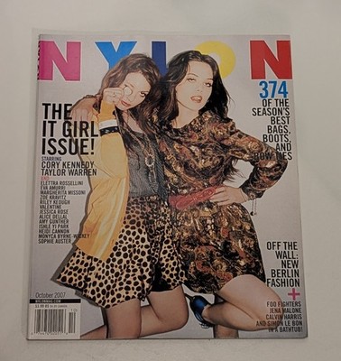 NYLON Magazine October 2007 The It Girl Issue Cory Kennedy Taylor Warren - Rare