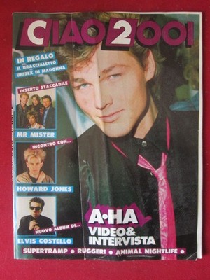 CIAO 2001 12 1986 A-HA HOWARD JONES ELVIS COSTELLO - INSERT MR MISTER [G103A]