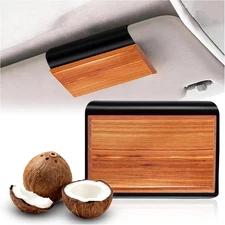 Wood Car Air Freshener with Magnetic Design,Clip-On Car Fresheners for Cars Sun 