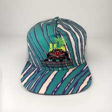 Vintage Toyota Grand Prix Of Long Beach Hat Formula One Racing Striped F1 Cap
