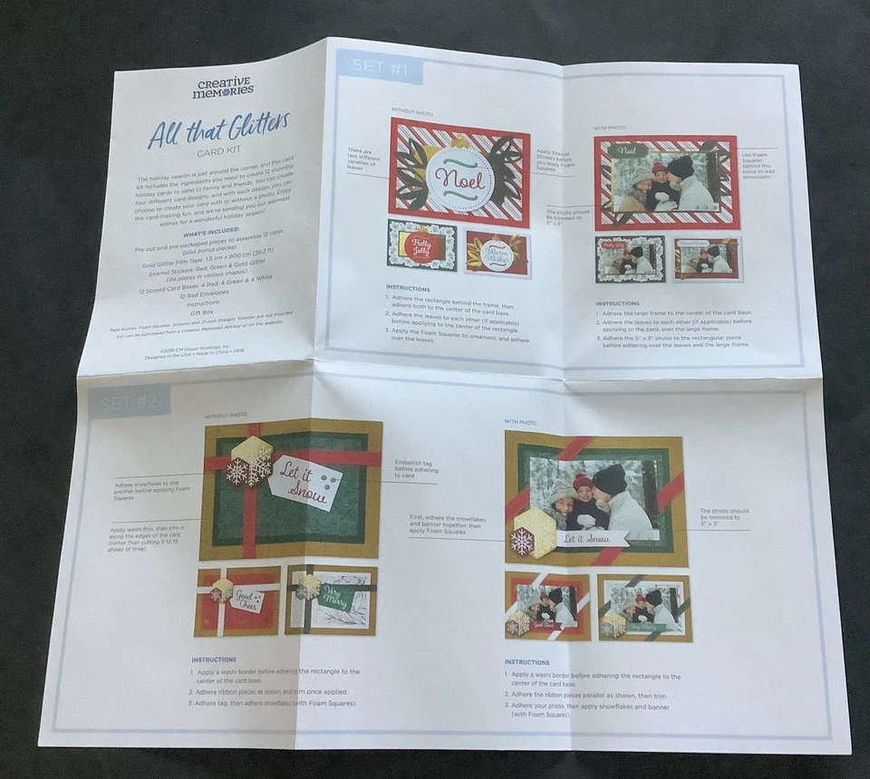 Kit para hacer tarjetas Creative Memories All That Glitters Nuevo de Lote Antiguo Foto 4 de 4