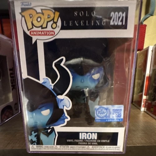 Funko Pop! Animation Solo Leveling Iron #2021 Anime Vinyl Figure Blue Black