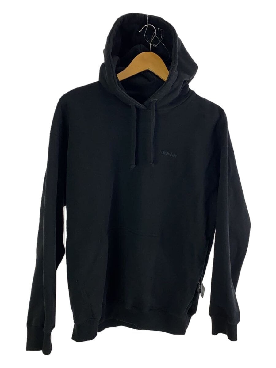 VETEMENTS 18AW Inside Out Oversize Sweat Hoodie SizeM Cotton black