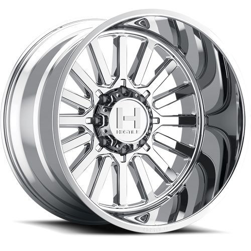 22x12 Hostile H127 Titan Armor Plated (Chrome) Wheel 8x180 (-44mm)
