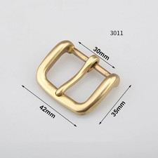 1Pcs Brass 30Mm Belt Buckle End Bar Heel Bar Buckle Single Pin Middle Center Bar