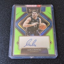 2021-22 Panini Select Signatures Auto Neon Green Prizm LUKA DONCIC /99!!