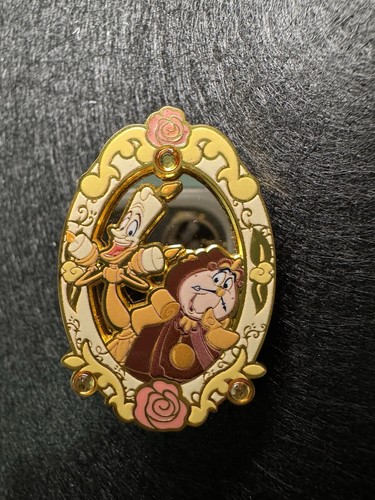 Disney Beauty & The Beast Cogsworth & Lumiere Enamel Single Pin