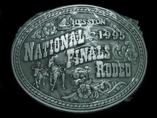 UD13115 NOS NFR  1995 NATIONAL FINALS RODEO  HESSTON COLLECTOR BELT BUCKLE