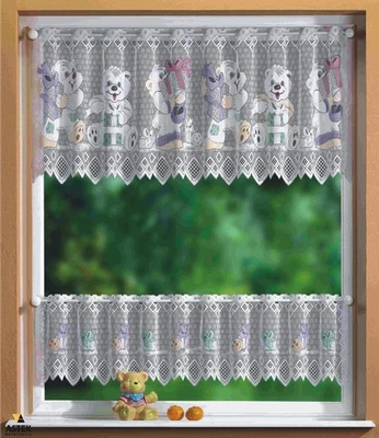 GARDINENBOX Juego de cortinas de cristal KIDS 2 piezas, 30/50x160, 33533