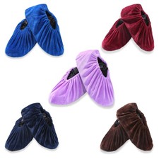 5 Pairs Reusable Non Slip Shoe Covers, Premium Soft Washable Thickened Boot S...