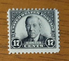 Vintage US Stamp #623 Wilson MNH OG - CV $19
