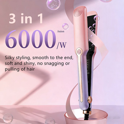Professional Hair Straightener Flat Iron Ceramic Curler Hair Style Fast Heating