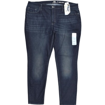 NEW Lee Riders Women's Plus Size 20L Skinny Jeans Blue NWT