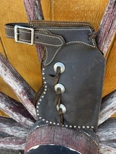 Miniature Western Cowboy Chaps Baby Conchos Leather Heavy Made Ranch