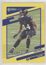 2021 Panini Donruss Press Proof Yellow Marcus Peters #243 0u7