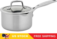 ZWILLING Energy Plus 2-qt Stainless Steel Ceramic Nonstick Tall Saucepan