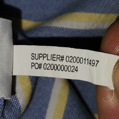 Polo Ralph Lauren manica lunga camicia bottoni uomo L blu a righe pony logo cotone - Foto 15 di 21