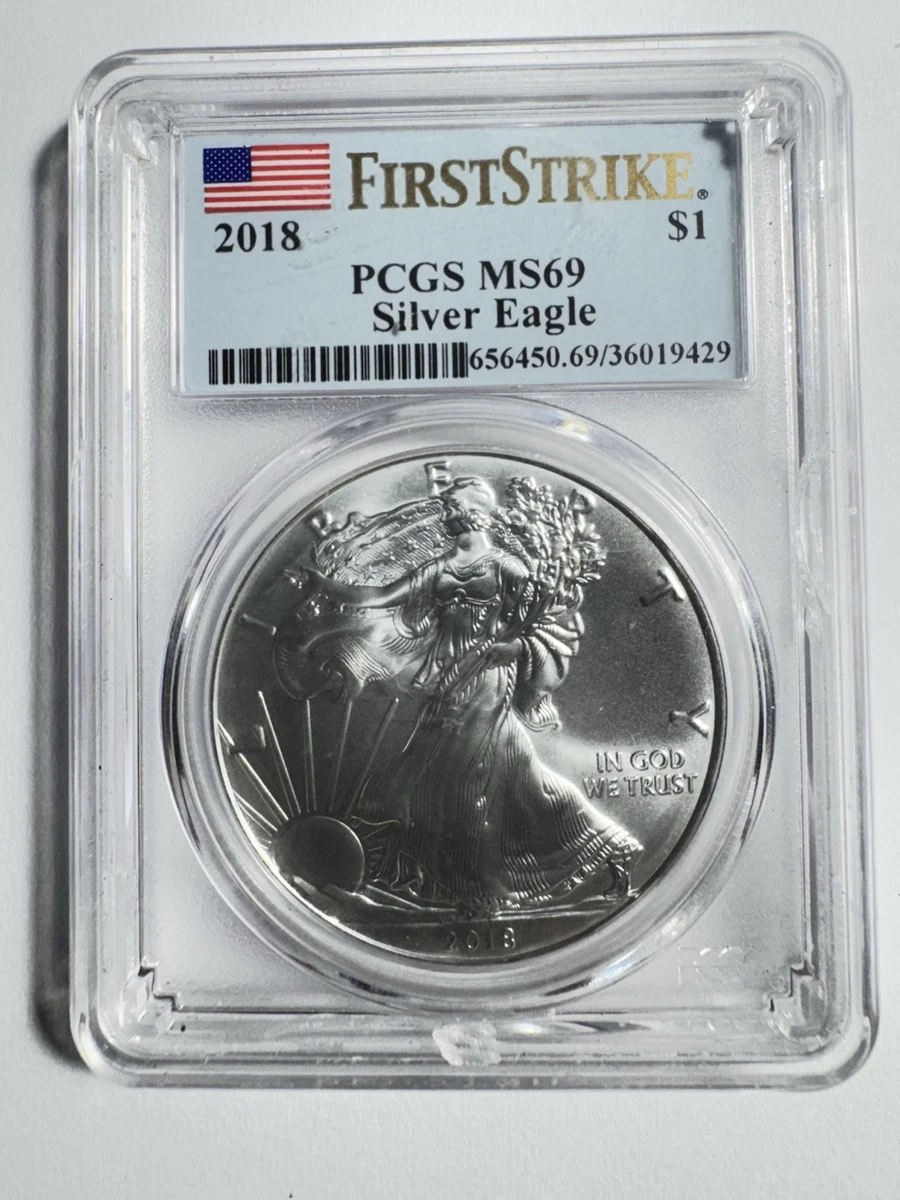 2018 American Eagle PCGS Certified Silver Bullion Coins for sale