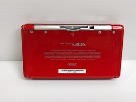 Nintendo 3DS Handheld System Flame Red Working With No Charger