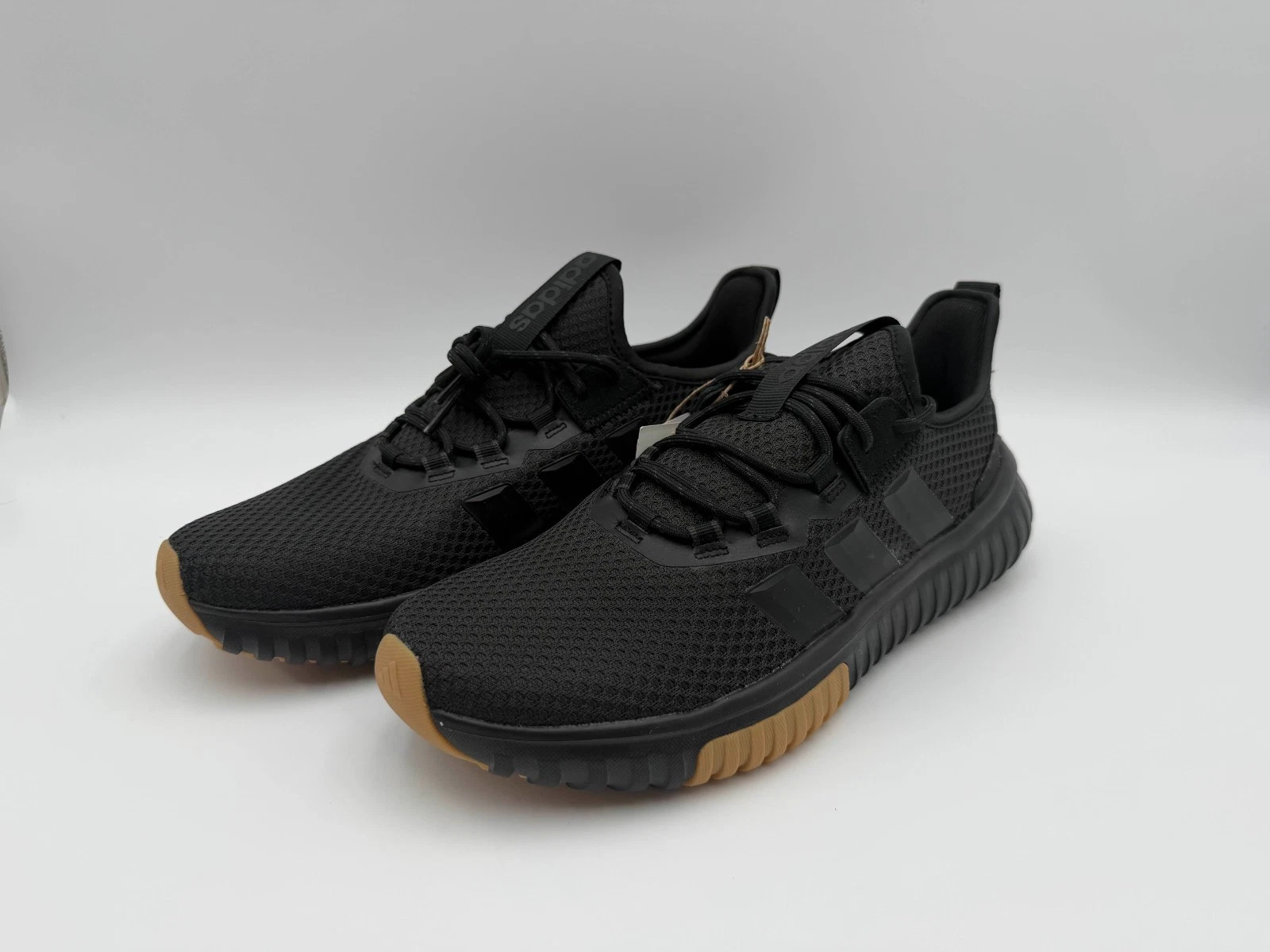 Adidas Kaptir 4.0 Men’s Size 9 Black Gum Running Shoes JR8530