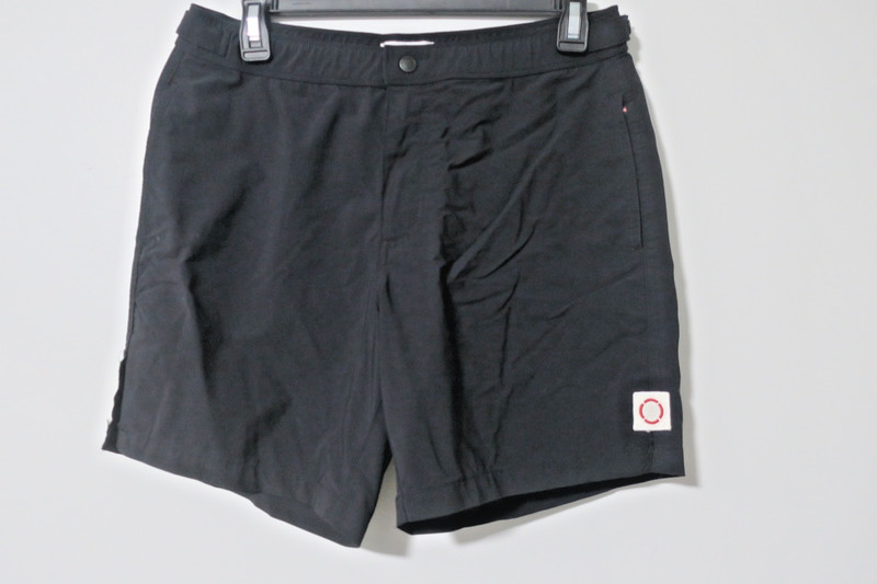 Public Beach Men's Hybrid Swim Shorts Size S Adjustable Waist Black
