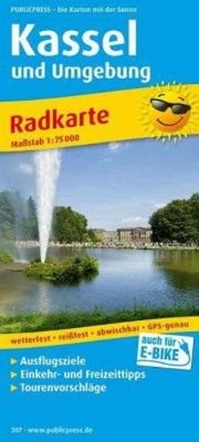 Kassel, cycle map 1:75,000 (Map) (UK IMPORT)