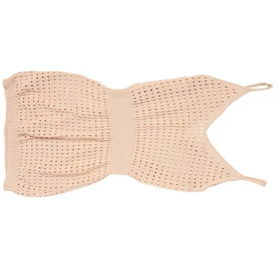 Robe cache-maillot crochet avec col en V et bretelles décontractées pour - Photo 1/4