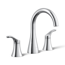 Kohler Simplice 27390-4-CP 2-Handle Widespread 3-Hole High Arc Faucet Chrome