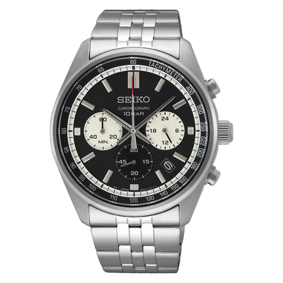 Team Seiko トレーナー　Mサイズ Seiko 41.5mm Essentials Quartz Chronograph 8T63 100M Tachymeter