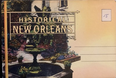FLX Stamps New Orleans LA Vintage Souvenir Folder Booklet Art