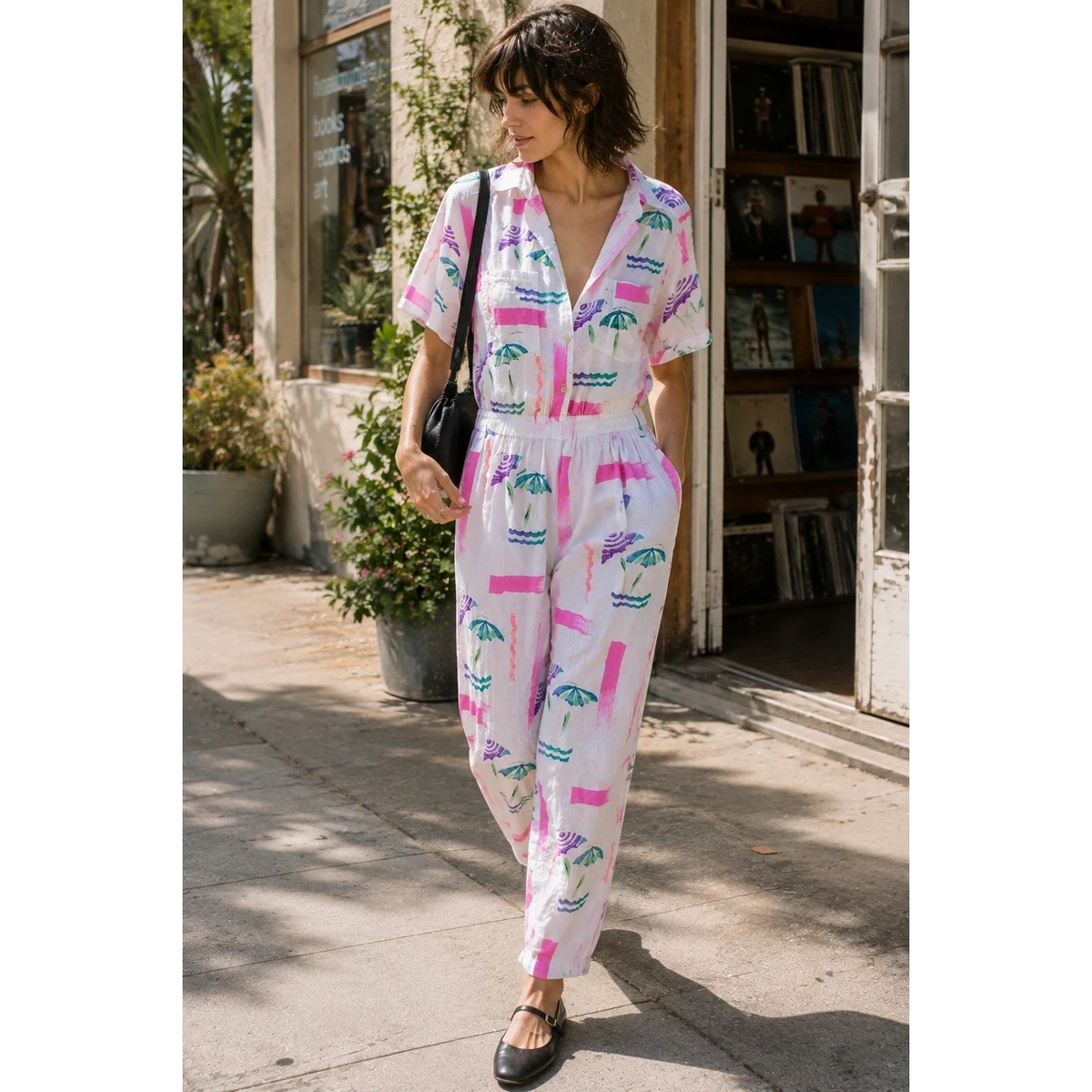Jumpsuit White 1980s Vintage Jumpsuits & Playsuits for Women for