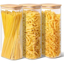 Vorratsgläser Glasbehälter Vorratsdosen Gläser Set 3 Stück 2,1L