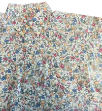 VINTAGE Reyn Spooner LARGE Fruit Mini Floral Pineapple MADE IN HAWAII Aloha L
