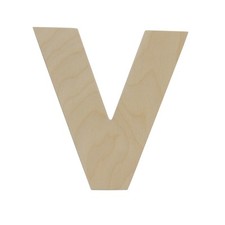 Wooden Letter V 12 inch, Unfinished Large Wood Letters for Crafts  Woodpeckers