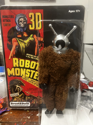The 3D Robot Monster - 8  Art Figure-Hand Painted -BrentzDolz