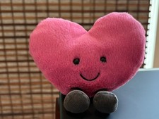 Jellycat Amuseables Pink Heart 5" RETIRED Soft Plush Toy Valentine